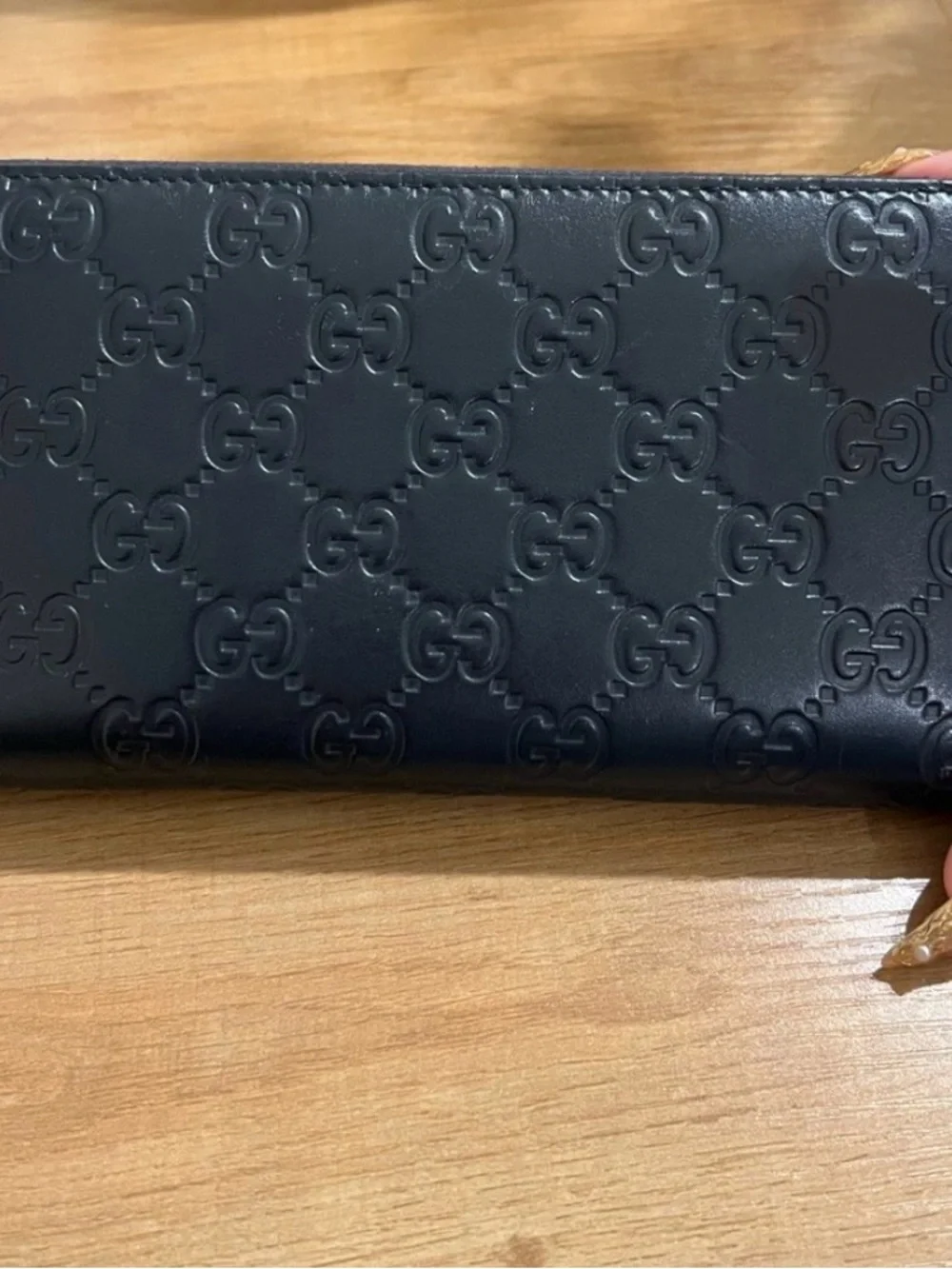 Men's Leather Crossbody Bag - Black
